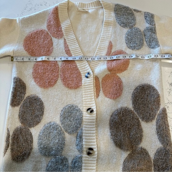 BiBi Women's Multicolor Patterned Long Cardigan Sweater - Picture 10 of 10